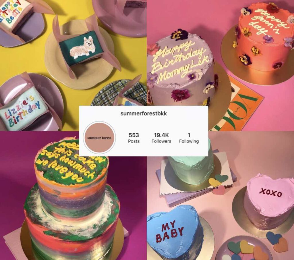 ร้านเค้กใน Instagram