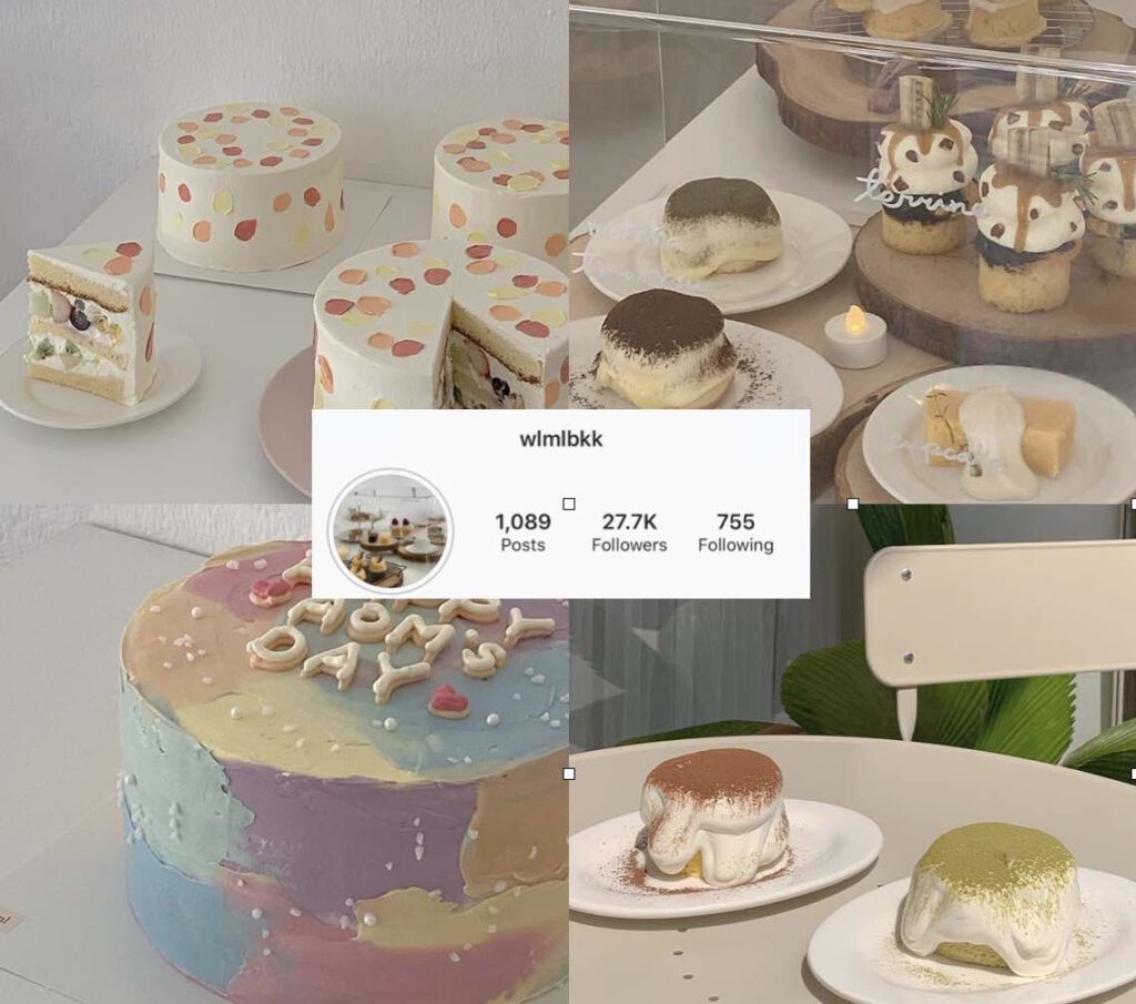 ร้านเค้กใน Instagram