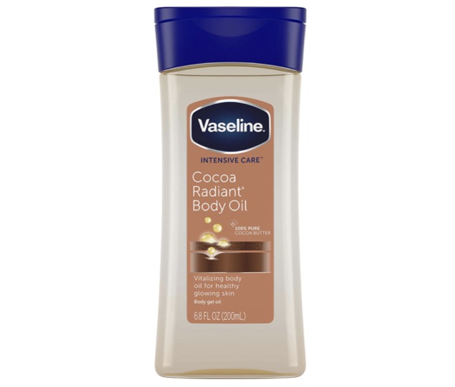 8. ออยทาผิว ยี่ห้อ Vaseline Intensive Care Cocoa Radiant Body Oil