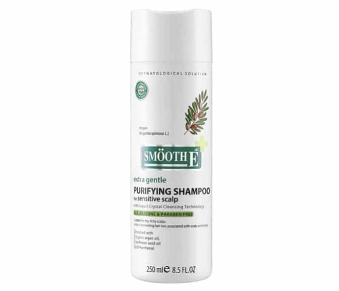 10. แชมพูแก้ผมร่วง ยี่ห้อ Smooth E Purifying Shampoo for Sensitive Scalp