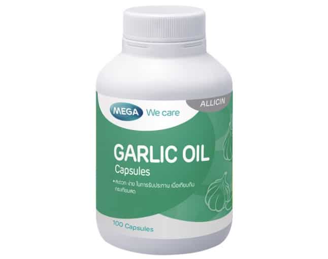 6. ยี่ห้อ MEGA We Care Garlic oil