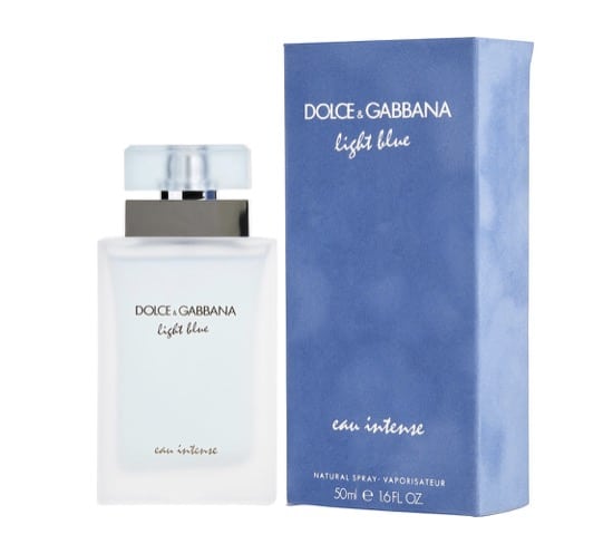 9. น้ำหอมผู้หญิง ยี่ห้อ Dolce & Gabbana Light Blue for Women eau Intense EDP
