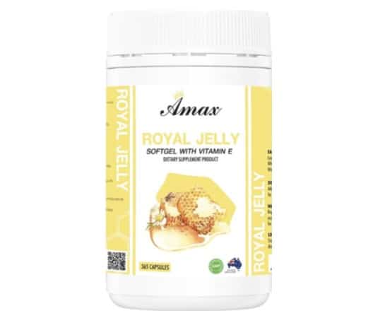 8. อาหารเสริมนมผึ้ง ยี่ห้อ AMAX Royal Jelly
