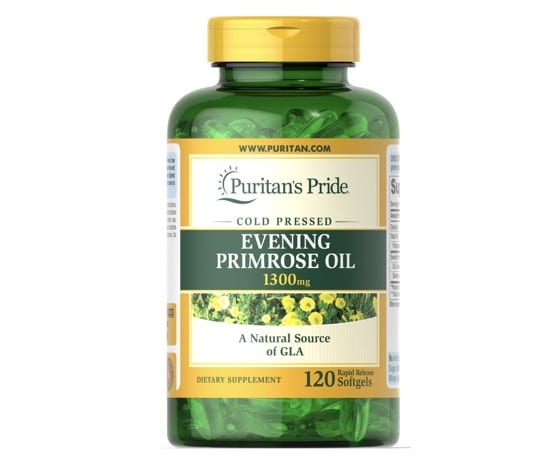 1. พริมโรส ยี่ห้อ Puritan's Pride Evening Primrose Oil