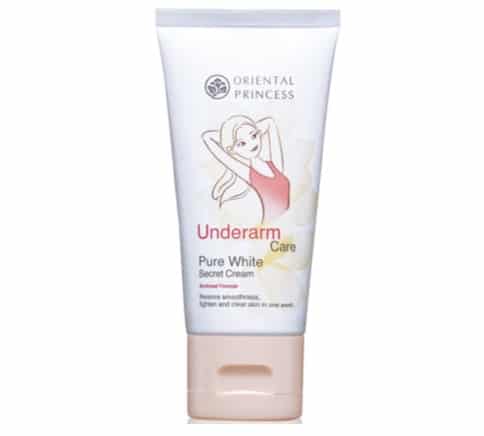5. ครีมรักแร้ขาว ยี่ห้อ Oriental Princess Underarm Care Pure White Secret Cream Enriched Formula