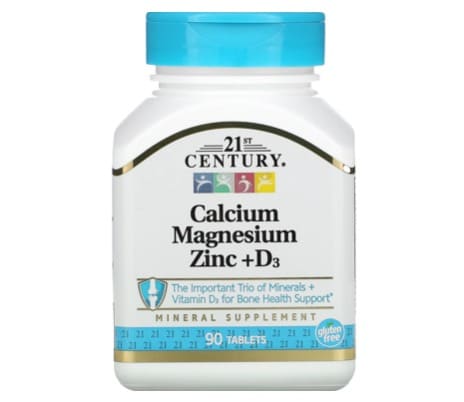 4. ยี่ห้อ 21st Century Calcium Magnesium Zinc + d3