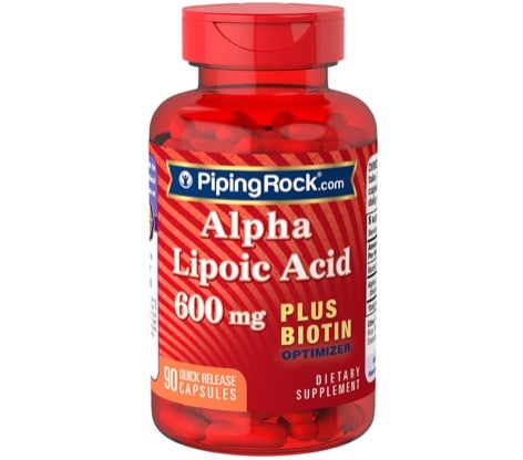 7. อาหารเสริม Alpha Lipoic Acid ยี่ห้อ PipingRock