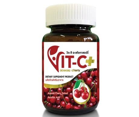 2. อาหารเสริม อะเซโรล่าเชอร์รี่ ยี่ห้อ Vit-C+ Acerola Cherry