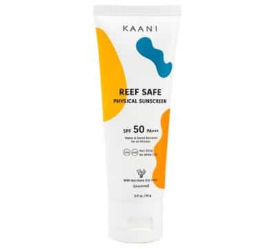 7.  กันแดดผิวแพ้ง่าย ยี่ห้อ KAANI Active Sunscreen Reef Safe Physical Sunscreen SPF 50 PA+++