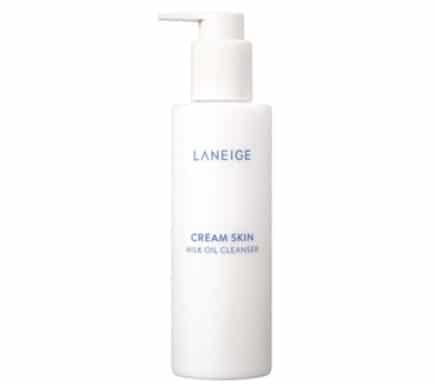 3.  ยี่ห้อ LANEIGE Cream Skin Milk Oil Cleanser