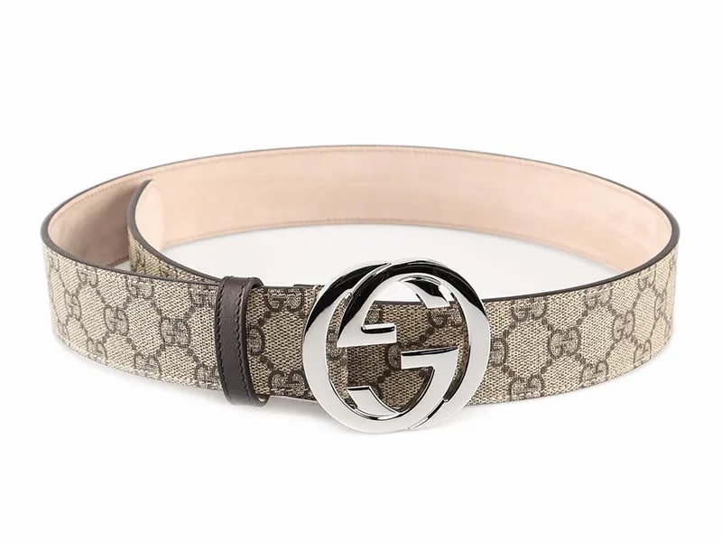GUCCI GG Supreme belt with G buckle
