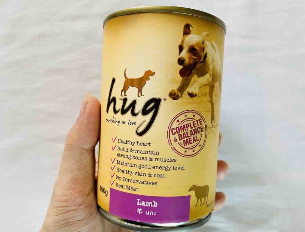 6. อาหารเปียก สุนัข ยี่ห้อ Hug