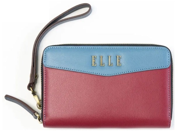8. กระเป๋าสตางค์ผู้หญิง ยี่ห้อ ELLE BAG Zip Around Wallet รุ่น VINTAGE STYLE COLLECTION 