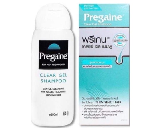 7. แชมพู ผมมัน ยี่ห้อ Pregaine clear gel shampoo