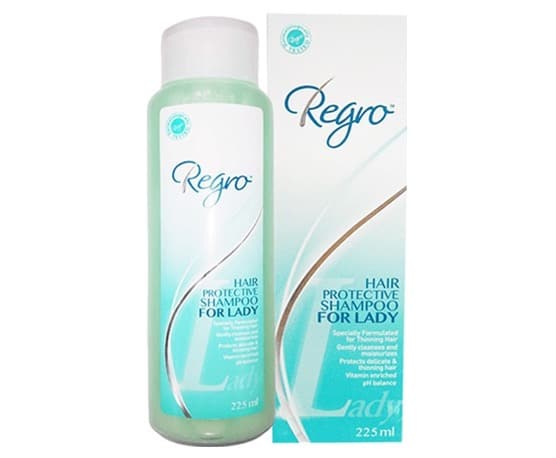 9. แชมพูแก้ผมมัน ยี่ห้อ Regro Hair Protective Shampoo for Lady