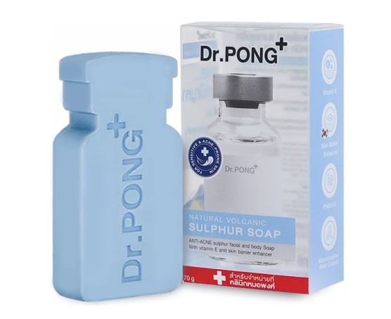 2. ยี่ห้อ Dr. PONG Natural Volcanic Sulphur Soap