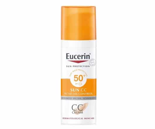 4. ยี่ห้อ EUCERIN Sun CC Cream Acne Oil Control