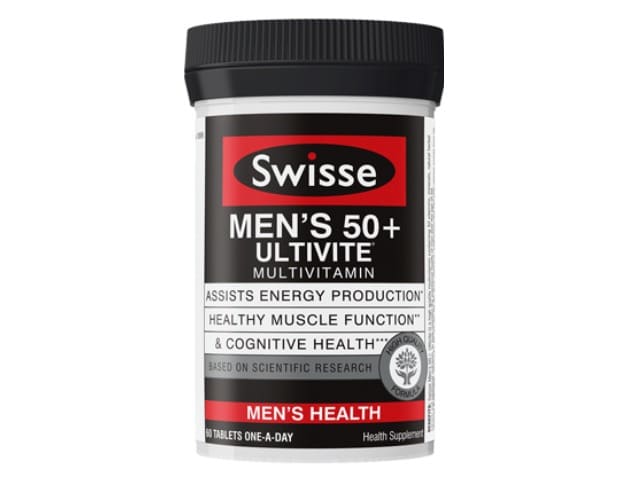 9. ยี่ห้อ SWISSE MEN'S 50+ Ultivite MULTIVITAMIN