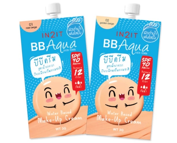 7. ยี่ห้อ IN2IT BB Aqua make-up cream