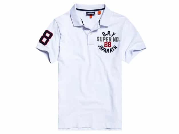 8. ยี่ห้อ SUPERDRY Organic Cotton Classic Superstate Polo Shirt