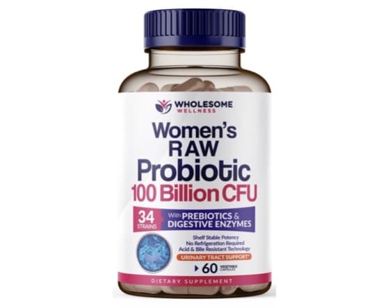9. ยี่ห้อ Wholesome Wellness Women’s Raw Probiotic