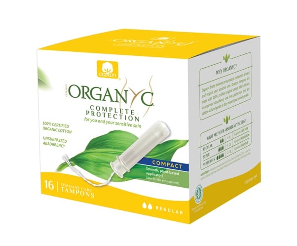 6. ยี่ห้อ ORGANYC Organic Tampons Compact Regular Absorbency