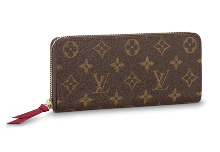 1. กระเป๋าสตางค์ผู้หญิง ยี่ห้อ Louis Vuitton (หลุยส์ วิตตอง) รุ่น CLÉMENCE