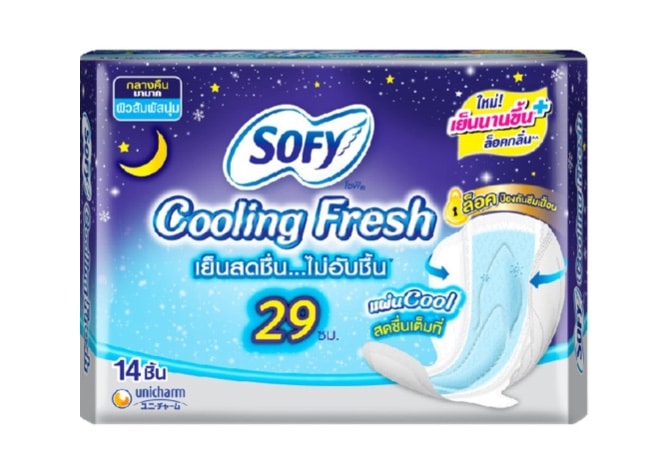 5. ยี่ห้อ Sofy Cooling Fresh แบบกลางคืน