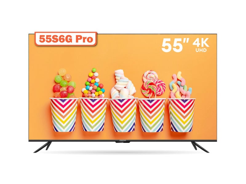4. COOCAA 55S6G PRO TV 55" Android TV LED 4K UHD