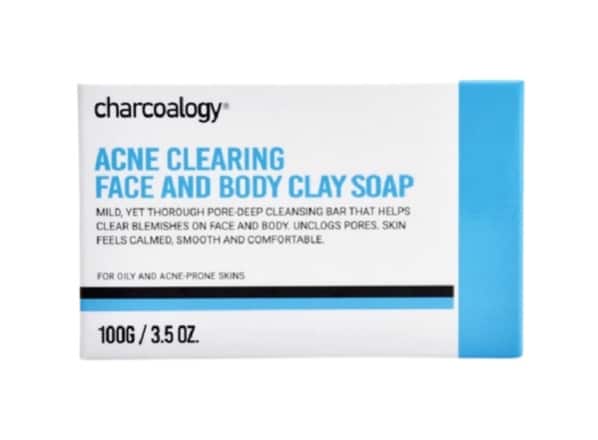 2. ยี่ห้อ Charcoalogy Acne Clearing Face and Body Clay Soap