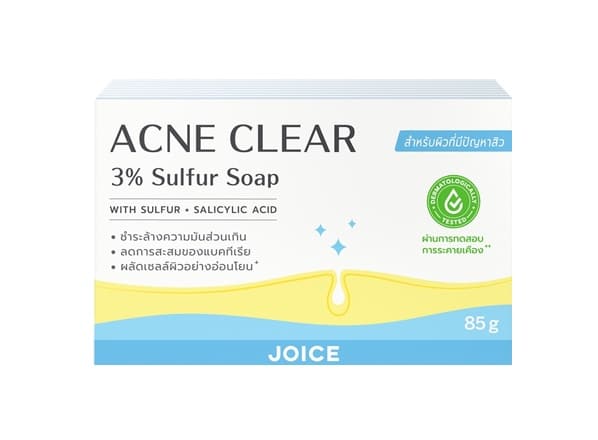 3. ยี่ห้อ JOICE Acne Clear 3% Sulfur Soap