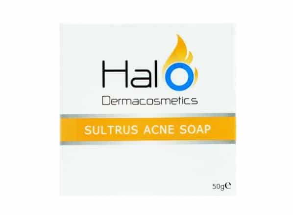 8. ยี่ห้อ Halo Dermacosmetic Sultrus Acne Soap