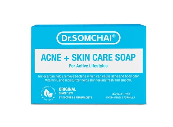 9. ยี่ห้อ Dr.Somchai Acne + Skin Care Soap for Active Lifestyles