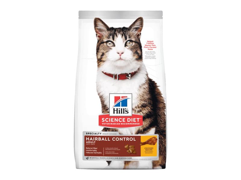 6. Hill's® Science Diet® Adult Hairball Control cat food