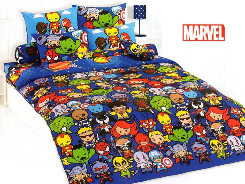 7. TOTO ชุดผ้าปูที่นอน รุ่น Marvel Kawaii