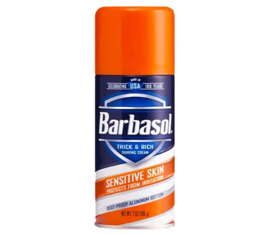 7. ยี่ห้อ Barbasol Thick & Rich Shaving Cream Sensitive Skin
