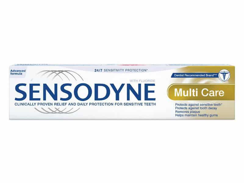 ยาสีฟันเซ็นโซดายน์ 1. Sensodyne สูตร มัลติแคร์
