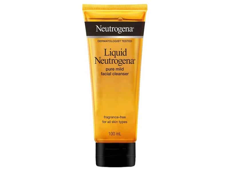 8. Neutrogena Liquid Pure Mild Facial Cleanser Fragrance Free