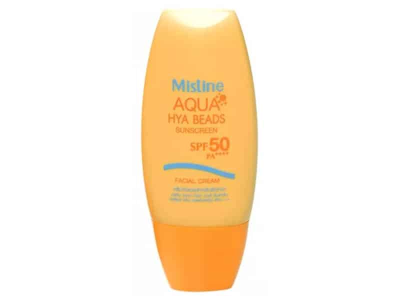 5. Mistine Aqua Hya Beads Sunscreen Facial Cream