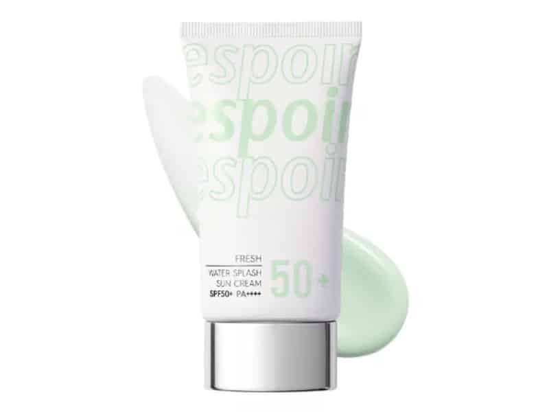 10. ESPOIR Water Splash Sun Cream SPF50+ PA++++
