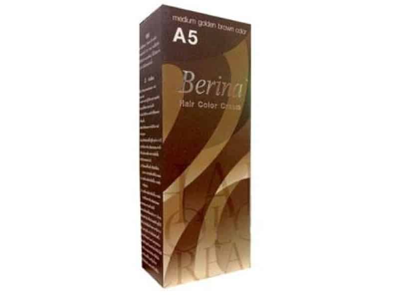 5. Berina A5 น้ำตาลกลางประกายทอง