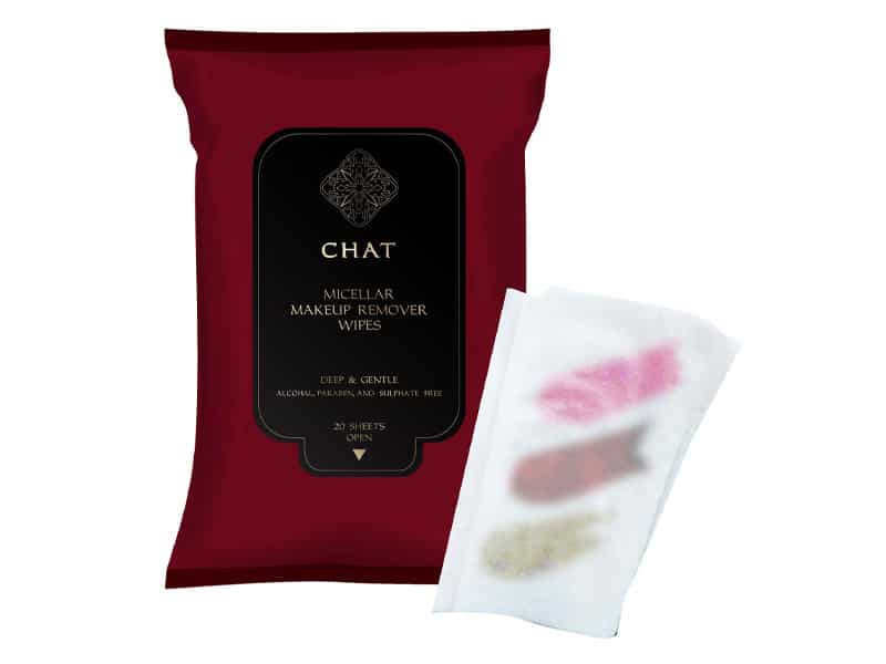 8. CHAT Micellar Makeup Remover Wipes