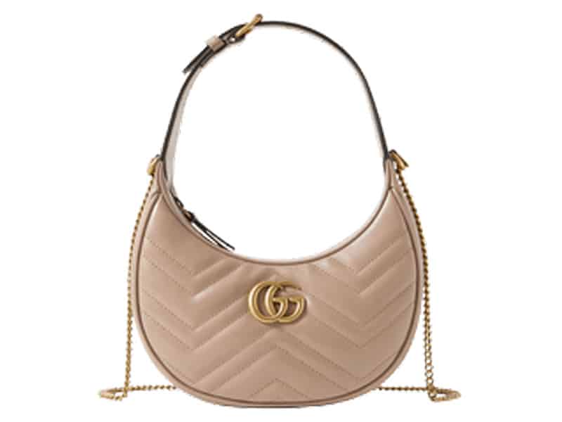 7. Gucci : GG Marmont Half-Moon Shaped Mini Bag